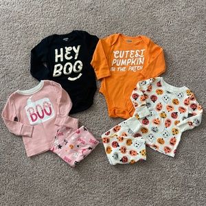 Lot of Baby Girl Old Navy Halloween Clothing/Pajamas Size 6-12 Months